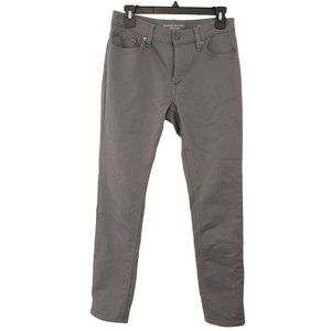 Banana Republic Mens Traveler Pants Size 29x30 (actual 29x29) Gray Skinny Fit